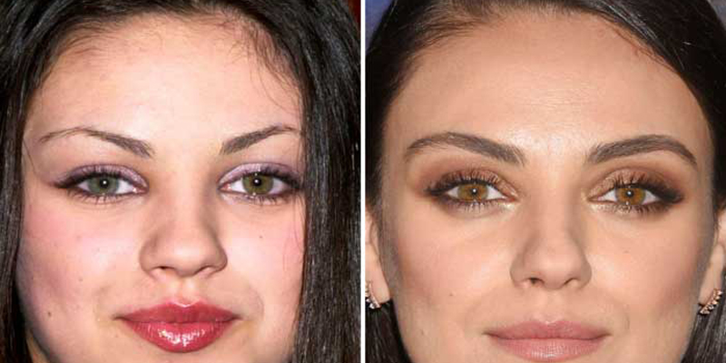 Micropigmentación de cejas en Mila Kunis